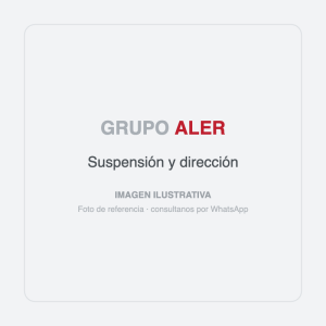 Imagen ilustrativa de repuestos de suspensión y dirección - Grupo Aler